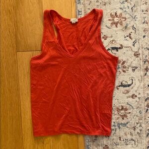 🍰 J. Crew Strawberry Pink cotton Sleeveless Tank Top